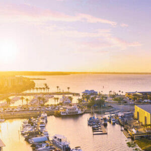 Overhead shot of Sanford, Florida